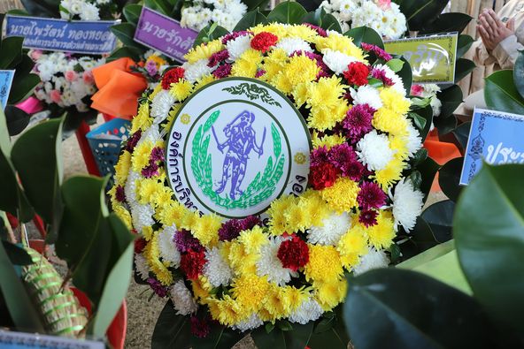 ร่วมพิธีเจริญพระพุทธมนต์ และวางพวงมาลาเนื่องในการจัดพิธีสดุดีคนดีศรีแผ่นดินถิ่นนรสิงห์ “พันท้ายนรสิงห์” ประจำปี พ.ศ.๒๕๖๖