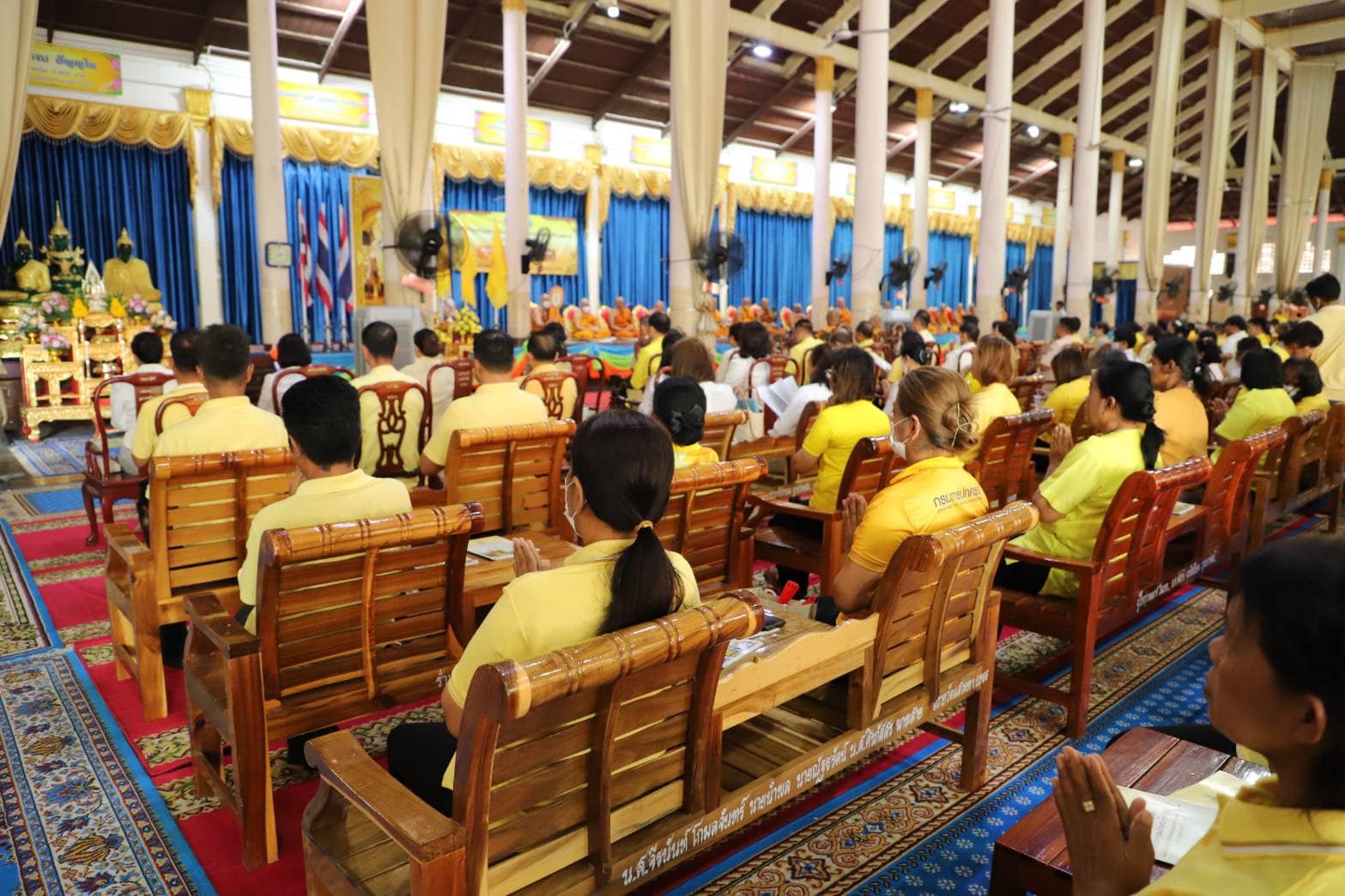 อบจ.อ่างทองร่วมพิธีเจริญพระพุทธมนต์ถวายพระพรชัยมงคลแด่ พระบาทสมเด็จพระเจ้าอยู่หัว เนื่องในโอกาสวันเฉลิมพระชนมพรรษา ๖ รอบ ๒๘ กรกฎาคม ๒๕๖๗ ครั้งที่ ๓